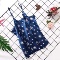 Ropa interior de mujer, ropa de dormir de seda satinada, chaleco, pantalones cortos, conjunto de dos piezas de verano, ropa de dormir para mujer - details 26