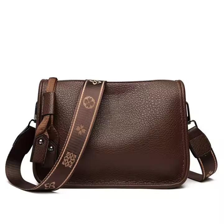 Bolso De Hombre Para Mujer De Cuero Genuino De Alta Calidad Lujo Suave Cuero De Vaca Bolso Tote Moda 2025 Bolso Cruzado Y Mensajero - 1