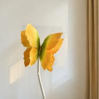 NUEVAS flores artificiales de papel con forma de mariposa, flores artificiales, fondo colorido, mariposa falsa, pared con cabeza de flor de gran escala de 30cm - details 20