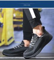 Zapatos de seguridad transpirables para hombre, botas de trabajo con puntera de acero, zapatos de seguridad indestructibles a prueba de pinchazos, zapatillas ligeras y cómodas - details 12