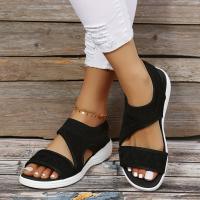 Women Knitted Sports Sandals Comfortable Open Toe Slip On Slingback Shoes Outdoor Non Slip Sandals - details 9