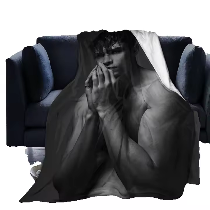 Manta de Fleece Suave y Cómoda de Thomas Doherty para Yoga Playa Picnic Sofá Cama Camping Viaje Todo Tipo de Temporada Manta de Peluche Voluminosa Lavable a Máquina o a Mano - 1