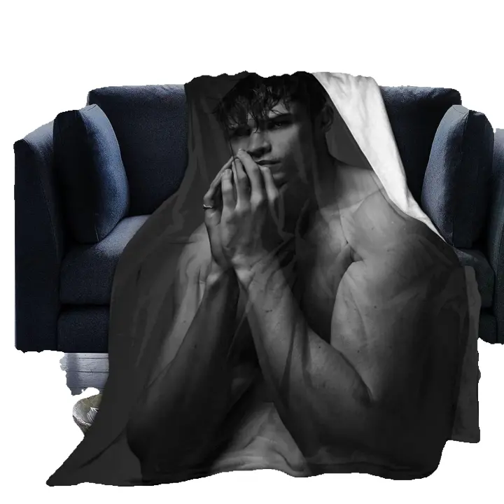 Manta de Fleece Suave y Cómoda de Thomas Doherty para Yoga Playa Picnic Sofá Cama Camping Viaje Todo Tipo de Temporada Manta de Peluche Voluminosa Lavable a Máquina o a Mano - 1