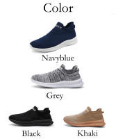 Zapatillas de correr ligeras para hombre, zapatos de tenis deportivos antideslizantes transpirables para exteriores, cómodos entrenadores de tejido volador - details 3