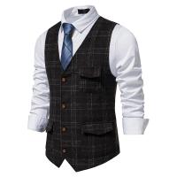 Chaleco de traje para hombre, chaqueta informal de estilo británico, juvenil, Amigo Hao, Slim Fit, calidad de exportación - details 5