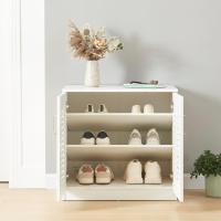 Mueble Zapatero Armario con 9 Compartimentos para 18 Pares de Calzado + Banco Zapatero Puertas de Rejilla Buena Ventilación - details 13