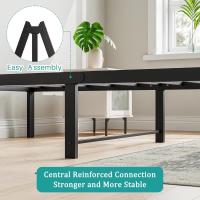 Cama con Plataforma de Metal, Marco de Cama de 140 x 200 cm, Cama de Metal con somier de láminas de Metal, Moderna Cama de Metal para Adultos, niños, Adolescentes, fácil Montaje - details 56