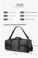 Mochila de Viaje al Aire Libre de Gran Capacidad Bolsa de Equipaje Portátil con Ruedas para Acampar - details 3