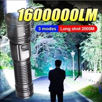 Linterna táctica de largo alcance Linterna LED superbrillante recargable por USB Resistente al agua - details 0