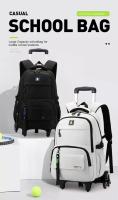 Mochilas escolares con ruedas para niños, mochila rodante para niños, mochila con ruedas para estudiantes, bolsa de libros con ruedas - details 0