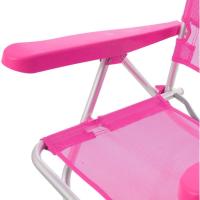 Playa Plegables |   Ligera Portátil |   Baja y Reclinable de 4 Posiciones |   para Camping, Piscina, Terraza o Jardín Rosa - details 1