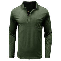 Camiseta Polo Básica de Manga Larga con Solapa para Hombre - details 37