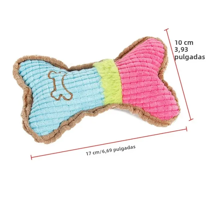 Juguete Masticable para Perros Pequeños y Medianos Peluche Interactivo para Diversión y Masticación - 1