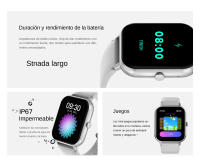 Ivanony Reloj Inteligente con Asistente de Voz AI Pantalla Táctil Completa Modo Deportivo 100+ - details 8
