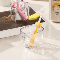 Cilindro de dientes de dibujos animados práctico, juego de tazas de lavado de plástico de gran capacidad, taza para enjuague bucal sellada, dispensador de pasta de dientes para acampar, 2 uds. - details 12