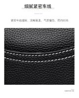 Bolso callejero de cuero genuino, bolso de mujer, bolso de piel de vaca de primera capa, nuevo estilo callejero, bolso de mensajero de hombro de moda versátil, suave de tres capas. - details 12