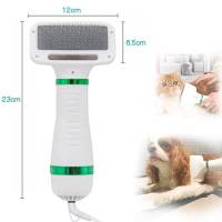 Secador de pelo portátil para perros y gatos, cepillo de peine para mascotas, duradero, seguro, suave, secador de manos, alambre de acero con protección, soplador caliente, 2 en 1 - details 5