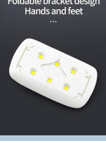 Secador Mini Blanco Portátil 6W Herramienta de Arte de Uñas con Cable USB Recargable - details 5