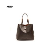 CH Vintage Color puro cubo letras clásicas viajero de gran capacidad bolso de mujer bolso de impresión Simple mochila de lujo de alta gama - details 6