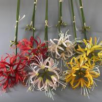Rama de flor Higanbana Artificial de 60cm, flor de equinoccio de seda de plástico hecha a mano, hermosa flor falsa de tacto Real - details 6