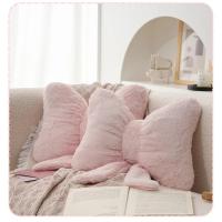 Almohada de Sofá Rosa con Lazo Simple Soporte de Cintura Suave y Cómodo para Oficina y Dormitorio - details 10