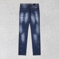 Dsquared2 pantalones vaqueros para hombre splash-ink rasgados biker denim pantalones slim fit high street - details 12