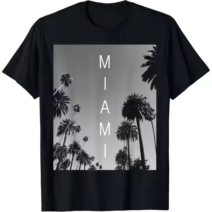 Camiseta de Miami Beach South Beach Florida Fl, regalo de recuerdo, camiseta para hombre - 1