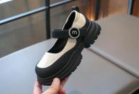 Zapatos de cuero para niños y niñas, calzado de boca baja, moda de Corea del Sur, fondo grueso, Simple, versátil, Primavera, 2024 - details 15