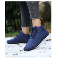 Zapatos cálidos para correr descalzos para hombre y mujer, zapatillas de goma para acampar, impermeables, antideslizantes, transpirables para caminar al aire libre, invierno - details 8