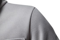 Suéter de manga larga con solapa para hombre, cárdigan con bolsillo, decoración, Color sólido, novedad de otoño e invierno, 2024 - details 32