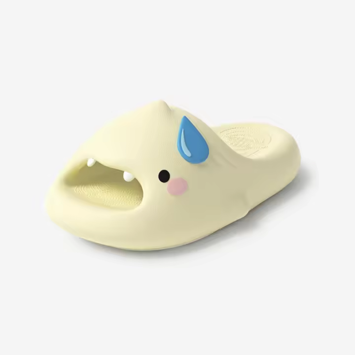 Dibujos animados lindo tiburón zapatillas de verano de las mujeres nueva diversión lindo tiburón zapatillas geniales de los hombres afuera - 1