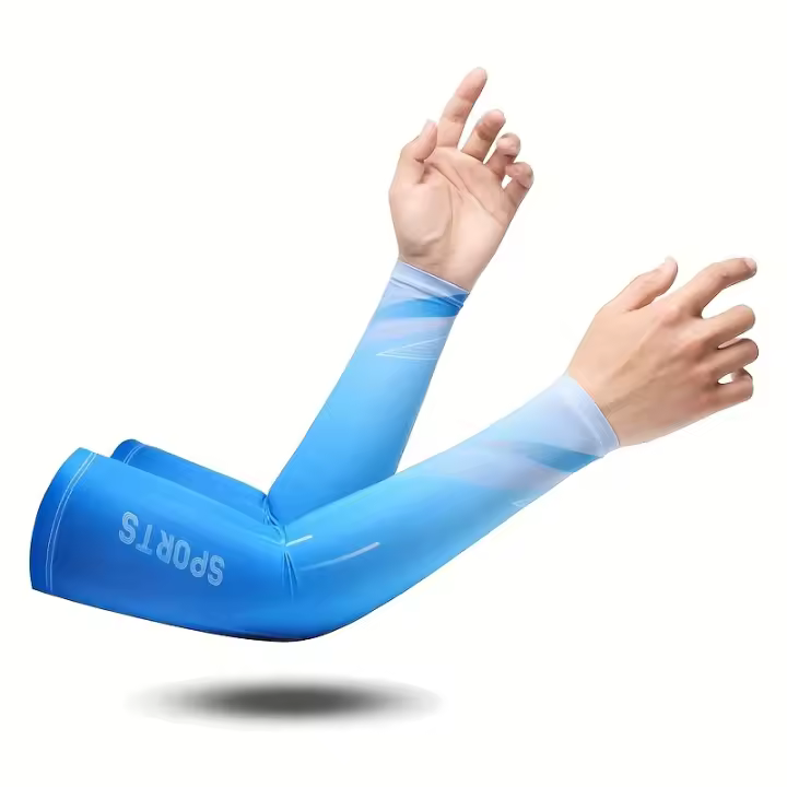 Manoplas de Fibra Ice Sliky, unisex, alta elasticidad, transpirables, secado rápido, ideales para conducir en verano y deportes al aire libre - 1