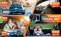 Cámara de Tablero T1-pro Grabación de Bucle de 3 Canales 1080P para Coches con 8 Lámparas IR - details 1