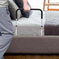 Cama de ayuda de pie, Riel de cama para personas mayores y adultos, cama de ayuda de pie, protección contra caídas ajustable en altura para personas mayores - details 0
