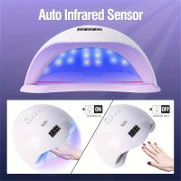 Secador de uñas LED de 48W, Gel de uñas, curado de luz UV, con 4 temporizadores, Sensor automático, Pantalla LCD, Herramientas, 1 unidad - details 1
