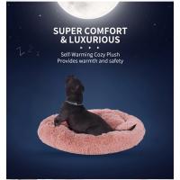 Cama supersuave para perro y gato, cama redonda de felpa larga, Donut, perrera lavable, cómoda, cojín esponjoso, esterilla cálida de invierno - details 7