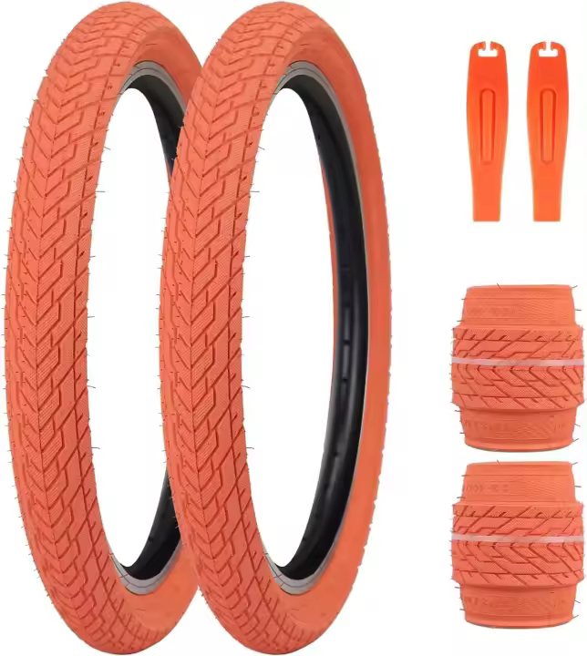 ZUKKA Reemplazo de neumático plegable para bicicleta de montaña BMX, 20 x 2,35 pulgadas con palanca (60-406) - 1