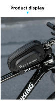 WEST BIKING-bolsa impermeable para cuadro delantero de bicicleta, con logotipo reflectante, para tubo superior de MTB, almacenamiento multicapa, accesorios para ciclismo - details 14