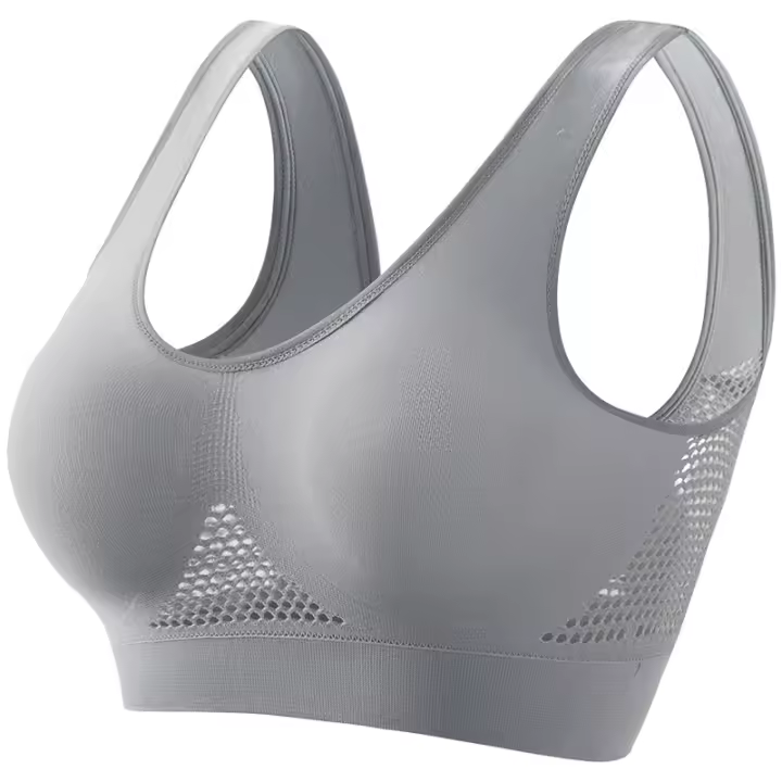 Nuevo 2025 Sujetador deportivo para mujer, color sólido, top fiess, gimnasio, yoga, atlético, entrenamiento ajustado, sujetador suave acolchado - 1
