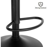 Taburete de Bar Giratorio, Taburete Alto con Altura Ajustable Entre 60,5y 82 cm, Taburete de Cocina, Estructura Metal, - details 2