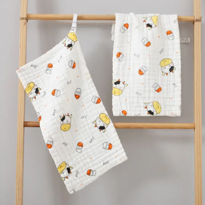 Toallas de Bebé 25*50 Toalla de Baño de Algodón Toalla de Cara con Dibujos Animados Oso Suave Para Niños Recién Nacidos - 1