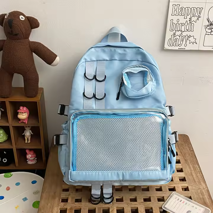 estudiante, gran capacidad, mochila, transparente, escuela, mochila escolar, universidad, bolso para computadora, mochila, mochila - 1