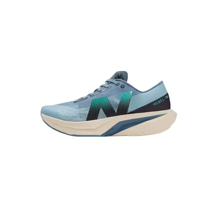 Auténticas zapatillas Leten NB FuelCell Rebel V4 azul blanco MFCXCH4 para hombre y mujer - 1
