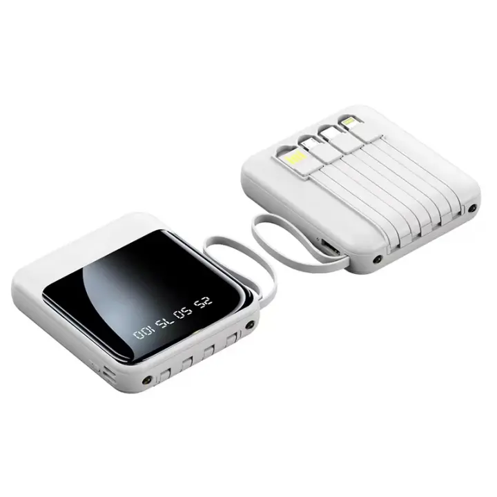 Viene con un contador de Energía de 4 cables, 20000mAh, Gran capacidad de carga rápida, Carga Flash, ultradelgado - 1