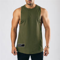Camiseta de algodón sin mangas para hombre, camiseta sin mangas para gimnasio, culturismo, entrenamiento, Fitness muscular, chaleco que absorbe la humedad, gran oferta, Verano - details 4