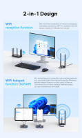 Baseus Adaptador USB WiFi Doble Banda 2.4G 5Ghz Velocidad de Carga Alta de 1800Mbps - details 13