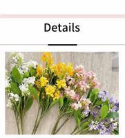 Nuevo paquete de flores de Lila artificiales decorativas DIY 39 Cm flor Artificial de seda flor falsa de plástico accesorios de fotografía - details 3