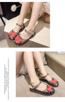 Zapatos de gelatina de cristal para niñas a la moda, zapatos de princesa coreana, sandalias Baotou para niñas - details 12