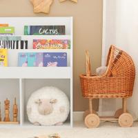 Librería Infantil Niños 3 Estanterías Estantería Estándar InfantilBlancoH80cmKMB01-WES - details 8