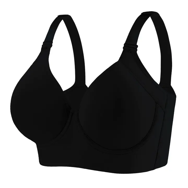 Sujetador liso sin costuras para mujer, ropa interior ligera, cómoda y transpirable, lavable a mano y a máquina - 1